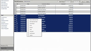 One Click Multiple Invoice Printing