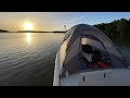 Tent camping on a Bay Boat | Day 1