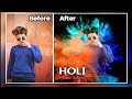 How to holi photo editing,holi photo editing kaise kare, nrw trick 2020 simple tarike se