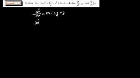 Partial Derivatives 050 |CH7-2  eCalculus@CSU,Taiwan