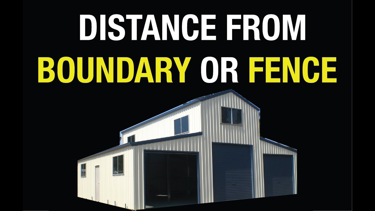 How Far Your Shed Needs To Be From The Fence - YouTube
