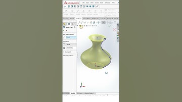 Revolved Surface in solidworks  #cadmonkeys #solidworks #drawing #shortsfeed #art #cad #design
