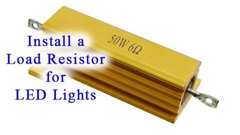 How to Install a Load Resistor for LED Lights (The Theory, Wiring Diagrams, etc)