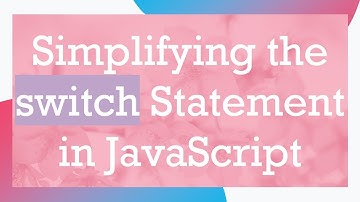 Simplifying the switch Statement in JavaScript