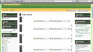 Importing the standard Course template