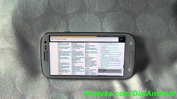 Galaxy S3 Browser Performance test - Qualcomm Vellamo Benchmark