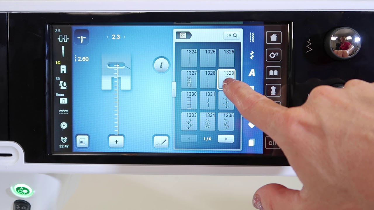 BERNINA 880 32 Overriding the Factory Default Stitch Settings