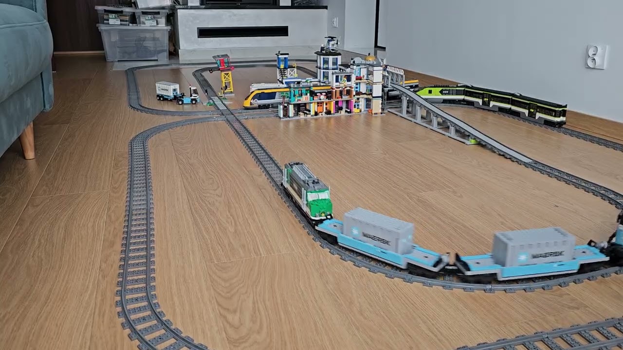 Epic LEGO train crash! Maersk 10219, 60198, 60337 and 60197 collide in huge disaster 🚂💥