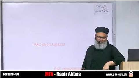 Lecture 58 |  Caf 6 MFA | spring 25 | Sir Nasir Abbas | Ca guidance