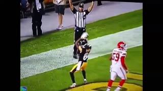 Steelers Antonio Brown touch down dance. ..