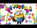 Учим цвета и лепим с МИНЬОНАМИ Minions  красивые фигурки из пластилина Плей до