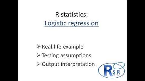 R - Logistic regression (part 1)
