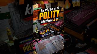 🔥😱Ek video mai POLITY khatam  ❌ Aditya Ranjan New GS book 🎯 Fatman Second Edition 🔥#ssc #shorts #pw