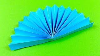 Как сделать бумажный веер - ОРИГАМИ ВЕЕР