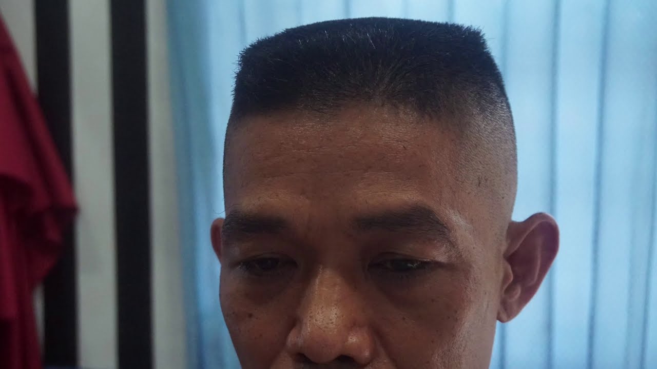 military flattop haircut cukur cepak kotak militer