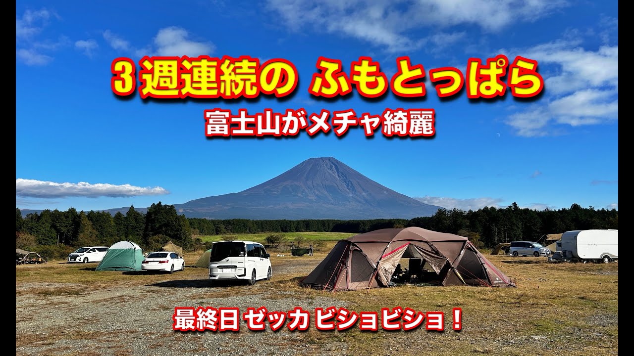 Fumotoppara Campground - The view of Mt. Fuji from inside the tent