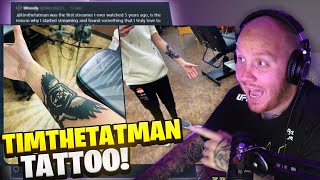 TIMTHETATMAN REACTS TO FAN'S INSANE TATOO!