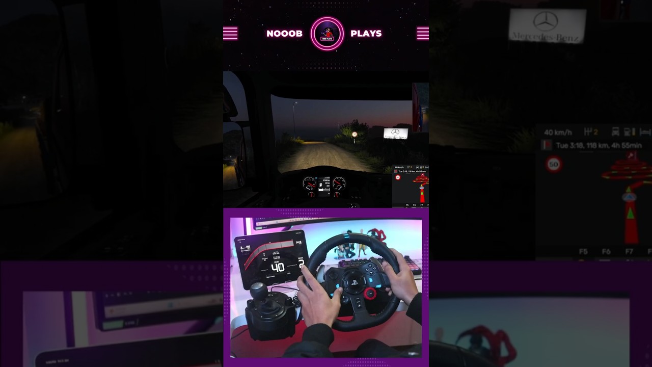 Too Scary at Night 😱 | Logitech G29 Dangerous Hill Roads – ETS2 