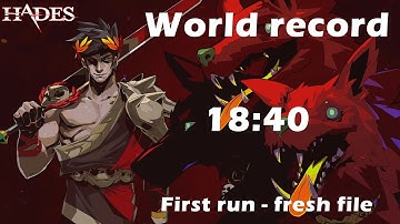 [Former World record] Speedrun Hades Fresh File - First run in 18:40