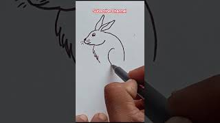 Easy Drawing Rabbit #drawing #shorts#viral#youtube#easydrawing #howtodrawshapes
