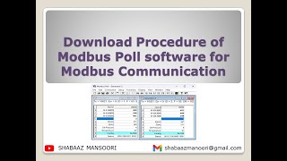 Download Procedure of Modbus Poll software for Modbus Communication Tutorial by  @simautomation