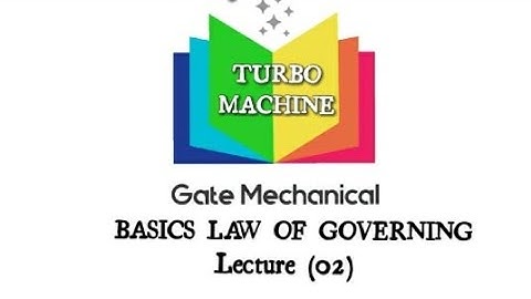RSMSSB JE MECHANICAL CLASSES |LAW OF GOVERNING|2ND LAW OF MOTION|PUMP|TURBO MACHINE |Lacture (02) |