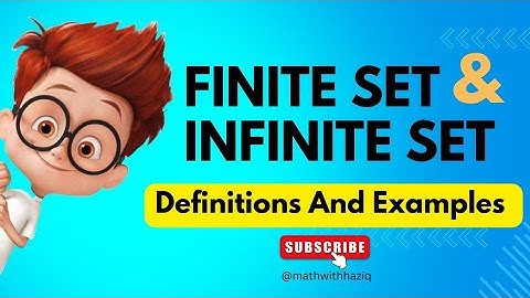 Finite and Infinite Set | concept of finite and Infinite Sets in Mathematics #maths #mathematics