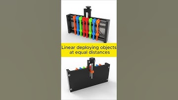 Linear deploying objects at equal distances #shorts #engine #motor #stering #engineering