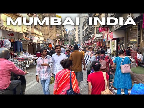 Walking Streets of Mumbai, India Walking Tour 4K HDR