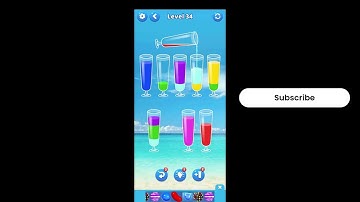 Water Sort - Color Puzzle Game Level 34 | Water Sort Puz Level 34