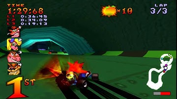 Crash Team Racing (NTSC) 101% Walkthrough - Part 3 - Roo