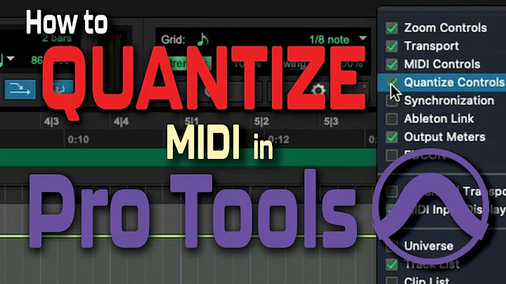 How to Quantize MIDI in Pro Tools