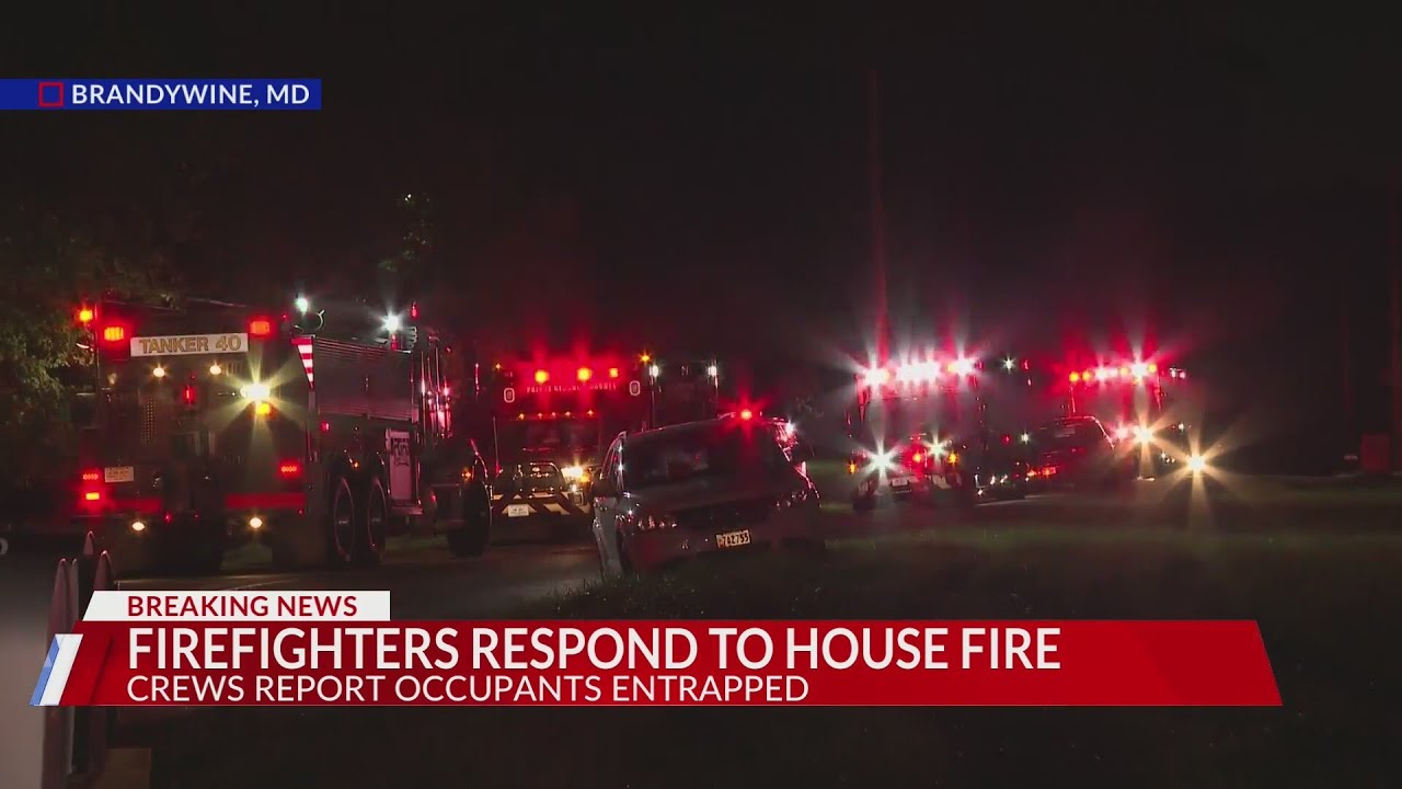 Firefighters respond to house fire in Prince George's County - YouTube