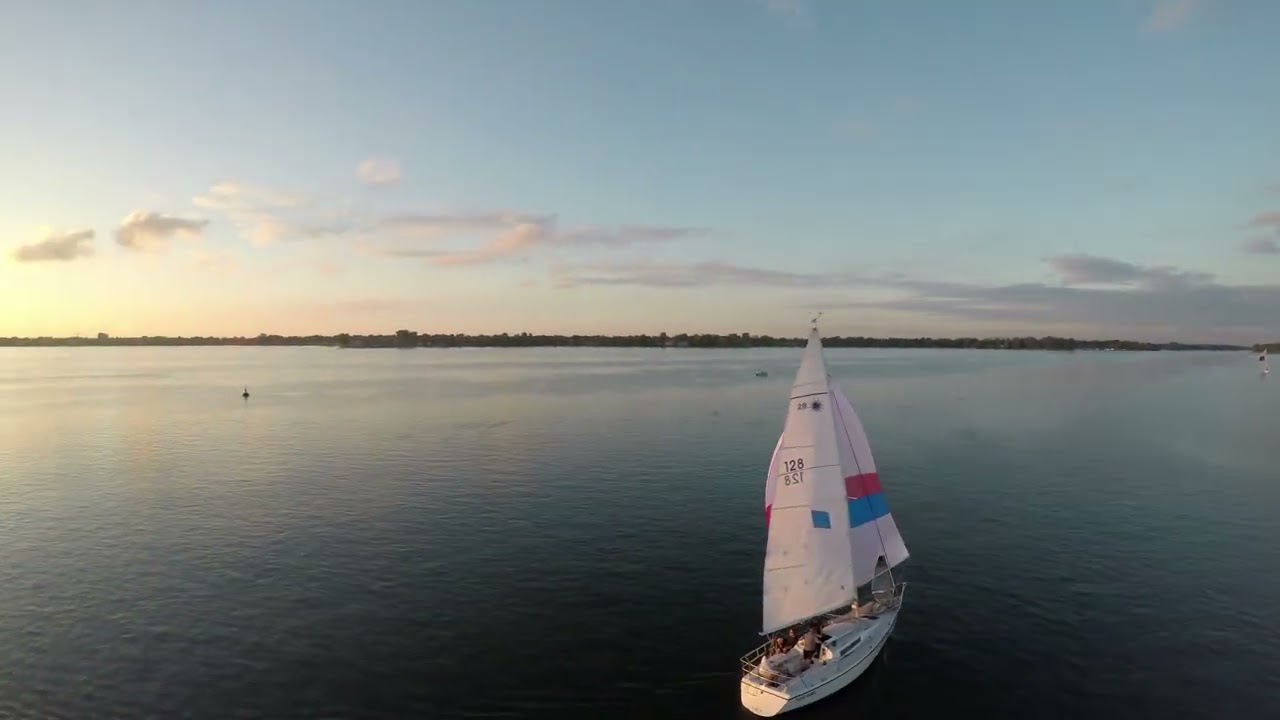 sail ride on a lake