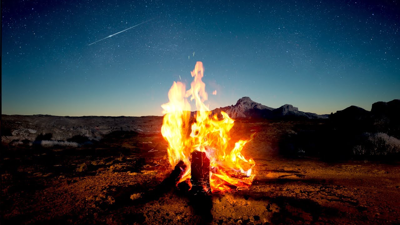Native Flute & Campfire ★︎ Canyon Sleep Music ★︎ Dark Screen