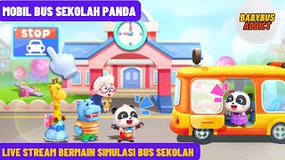 Live Stream Bermain Game Edukasi Bus Sekolah Bayi Panda screenshot 5