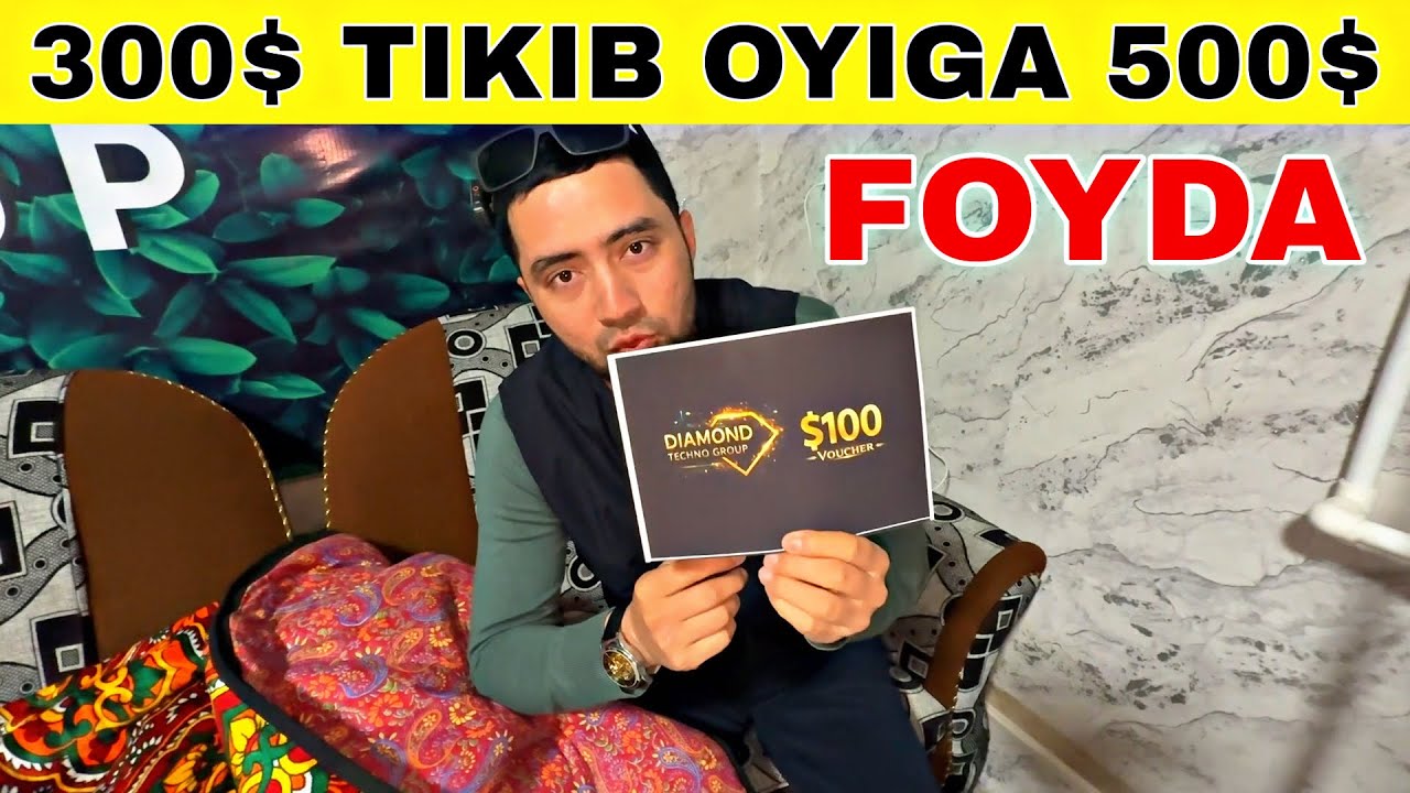 300$ TIKIB OYIGA 500$ FOYDA UY SHAROITIDA 