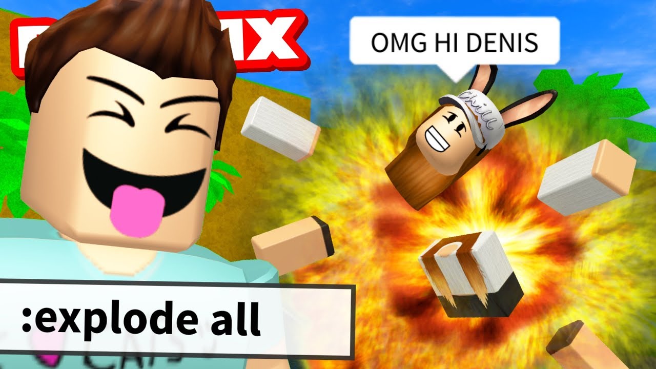 Trolling Fans With Admin Commands In Roblox Youtube - denis roblox youtube hide and seek