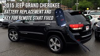 Jeep Grand Cherokee Battery Replacement and Key Fob Remote Start Fixed