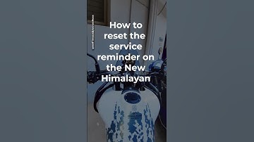 Hoe de serviceherinnering op New Himalayan opnieuw in te stellen #srinivasganesh #himalayan450 #diy
