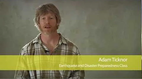 Earthquake and Disaster Preparedness with Adam Tic...