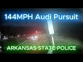 Trooper Hits 144mph In Pursuit Of Audi | Arkansas State Police