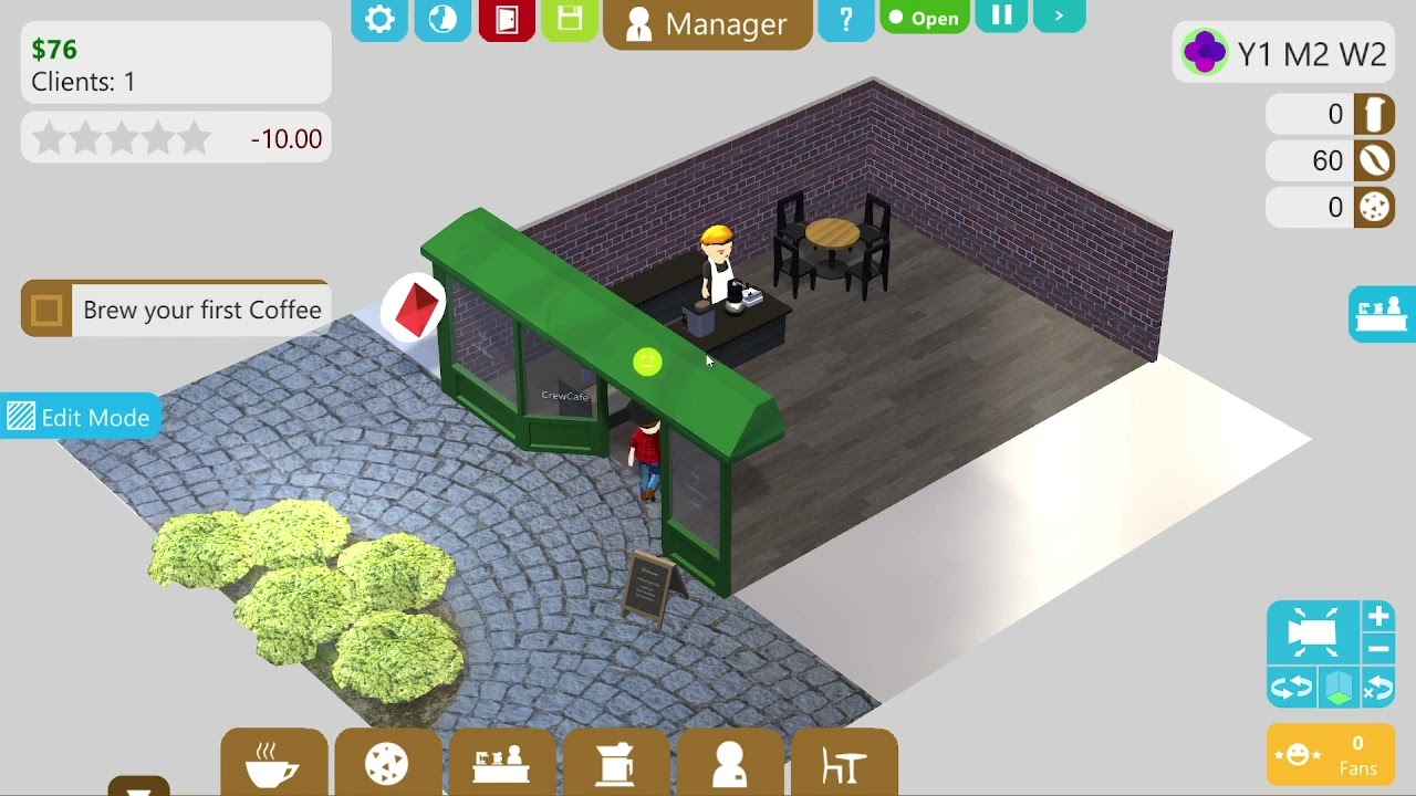 Coffee Shop Tycoon Walkthrough Gameplay  - No Commentary