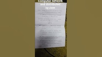 #computer network and distributed system#mca #2nd #sem#mdu #university #rohtak #haryana #top