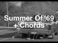 Summer Of 69 Backing Track + Chord Chart