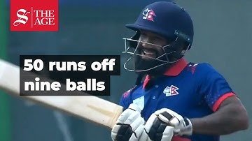 50 runs in nine balls: Dipendra Singh Airee