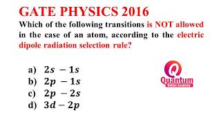 18. Electric - dipole transition section rules I L - S Coupling selection rules I Dr. Nagaraju P