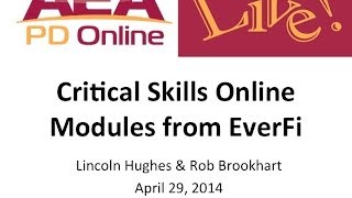 Critical Skills Online Modules from EverFi
