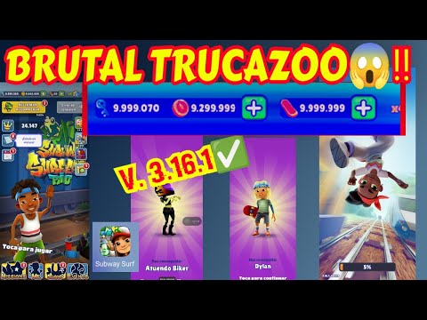 COMO HACKEAR Subway Surfers 3.16.1 *La manera fácil*😱🚀 