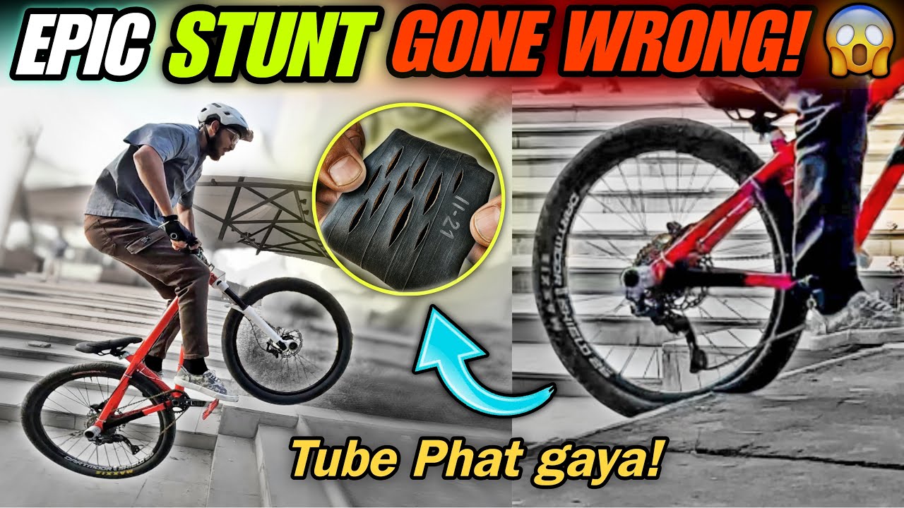 Tube Burst On Camera! 😱 Epic Cycle Stunt Fail